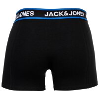 JACK&JONES Herren Boxershorts, 10er Pack - JACLIMES SOLID TRUNKS 10 PACK, Baumwoll-Stretch, Logo Schwarz S