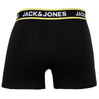 JACK&JONES Herren Boxershorts, 10er Pack - JACLIMES SOLID TRUNKS 10 PACK, Baumwoll-Stretch, Logo Schwarz S