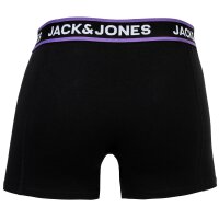 JACK&JONES mens boxer shorts, pack of 10 - JACLIMES SOLID TRUNKS 10 PACK, cotton stretch, logo Black S (Small)