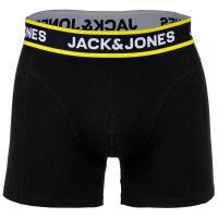 JACK&JONES mens boxer shorts, pack of 10 - JACLIMES SOLID TRUNKS 10 PACK, cotton stretch, logo Black S (Small)