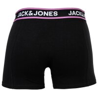JACK&JONES mens boxer shorts, pack of 10 - JACLIMES SOLID TRUNKS 10 PACK, cotton stretch, logo Black S (Small)