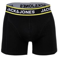 JACK&JONES mens boxer shorts, pack of 10 - JACLIMES SOLID TRUNKS 10 PACK, cotton stretch, logo Black S (Small)