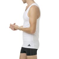adidas men vests, 2-pack - tank top, Active Flex Cotton, sleeveless, solid colour White XL (X-Large)