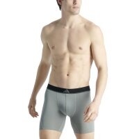 adidas mens boxer shorts, 3-pack - Boxer Briefs, Active Micro Flex Eco, logo, solid colour Black/Grey XL (X-Large)