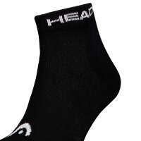 HEAD Unisex Quarter Socken, 5er Pack - ELEMENTS ALL SPORTS QUARTER ECOM, Kurzsocken, einfarbig Schwarz 39-42