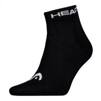 HEAD Unisex Quarter Socken, 5er Pack - ELEMENTS ALL SPORTS QUARTER ECOM, Kurzsocken, einfarbig Schwarz 43-46
