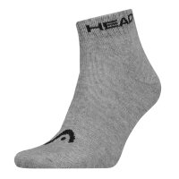 HEAD Unisex Quarter Socken, 5er Pack - ELEMENTS ALL SPORTS QUARTER ECOM, Kurzsocken, einfarbig Grau 43-46