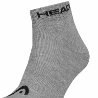 HEAD Unisex Quarter Socken, 5er Pack - ELEMENTS ALL SPORTS QUARTER ECOM, Kurzsocken, einfarbig Grau 43-46