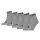 HEAD unisex quarter socks, 5-pack - ELEMENTS ALL SPORTS QUARTER ECOM, short socks, single color Grey 43-46 (UK 9-11)