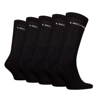 HEAD Unisex Socken, 5er Pack - ELEMENTS ALL SPORTS CREW ECOM, einfarbig Schwarz 35-38