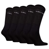 HEAD Unisex Socken, 5er Pack - ELEMENTS ALL SPORTS CREW ECOM, einfarbig Schwarz 43-46