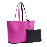 LACOSTE ladies reversible bag with pochete - Shopping Bag, 35x30x14cm (WxHxD), multicoloured Pink/Black