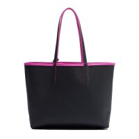 LACOSTE ladies reversible bag with pochete - Shopping Bag, 35x30x14cm (WxHxD), multicoloured Pink/Black