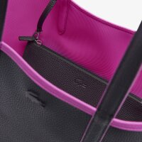 LACOSTE ladies reversible bag with pochete - Shopping Bag, 35x30x14cm (WxHxD), multicoloured Pink/Black