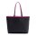 LACOSTE ladies reversible bag with pochete - Shopping Bag, 35x30x14cm (WxHxD), multicoloured Pink/Black