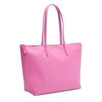 LACOSTE Damen Handtasche mit Reißverschluss - Zip Tote Bag, 30x35x14cm (BxHxT) Pink (Malva)