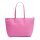 LACOSTE Damen Handtasche mit Reißverschluss - Zip Tote Bag, 30x35x14cm (BxHxT) Pink (Malva)