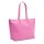LACOSTE Damen Handtasche mit Reißverschluss - Zip Tote Bag, 30x35x14cm (BxHxT) Pink (Malva)