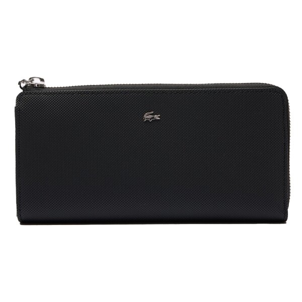 LACOSTE Damen Geldbörse - DAILY City Long Wallet, 9,5x19x3cm (HxBxT) Schwarz