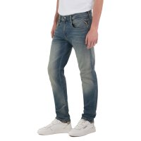 REPLAY Herren Jeans - Hyperflex Stretch ANBASS, Stretch Denim, Länge 32, Slim Fit Hellblau 33W/32L