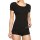 Bamboo basics Ladies T-Shirt KATE, pack of 6 - undershirt, crew neck, Single Jersey Black S (Small)