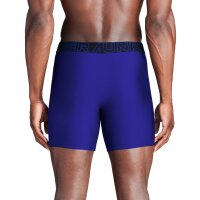 UNDER ARMOUR Herren Boxershorts, 6er Pack - Performance Tech Boxer Briefs Solid 6 in, Stretch, einfarbig Blau/Grau M