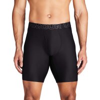 UNDER ARMOUR Mens Boxer Shorts, 6-pack - Performance Tech Long Boxer Solid 9 in, stretch, solid color Black M (Medium)