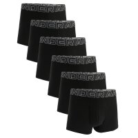 UNDER ARMOUR Herren Boxershorts, 6er Pack - Performance Cotton Trunks - Solid 3 in, Stretch, Baumwollmischung Schwarz L