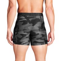 UNDER ARMOUR Herren Boxershorts, 6er Pack - Performance Tech Boxer Briefs - Novelty 6 in, Camouflage, Stretch Schwarz/Grau XL