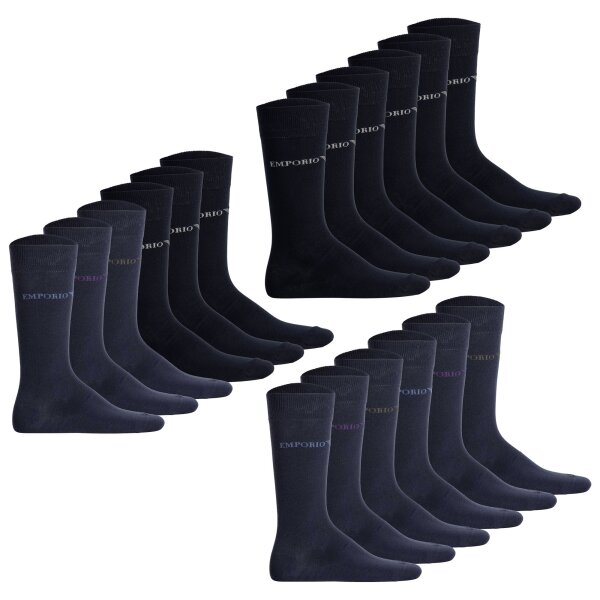 EMPORIO ARMANI Herren Socken, 6er Pack - CASUAL COTTON, Kurzsocken, One Size