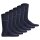 EMPORIO ARMANI mens socks, 6-pack - CASUAL COTTON, short socks, One Size Navy 40-45