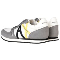 A|X ARMANI EXCHANGE Herren Sneaker Low - Schnür-Schuh, Retro, Logo, 41-46 Neutral Grey/Off White EU 46