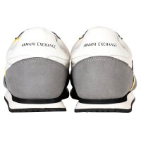 A|X ARMANI EXCHANGE Herren Sneaker Low - Schnür-Schuh, Retro, Logo, 41-46 Neutral Grey/Off White EU 46