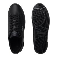 LACOSTE mens sneaker - Powercourt 125 , trainers, genuine leather, logo Black EUR 43 (UK 9)