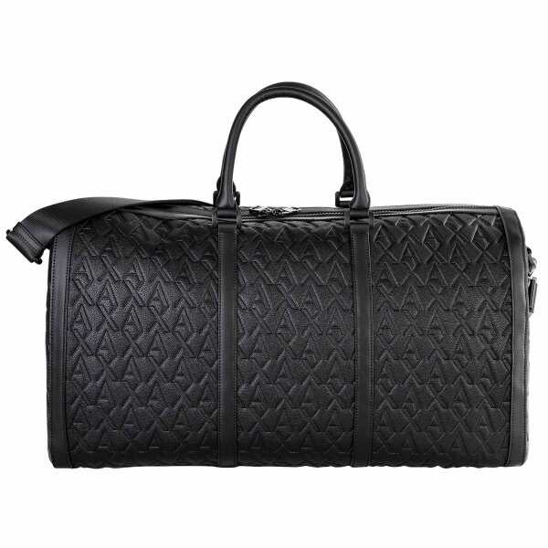A|X ARMANI EXCHANGE mens weekender – Liam duffle, travel bag, 28x50x24cm (HxWxD) Black