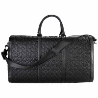 A|X ARMANI EXCHANGE mens weekender – Liam duffle, travel bag, 28x50x24cm (HxWxD) Black