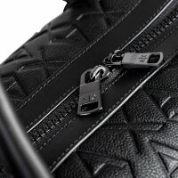 A|X ARMANI EXCHANGE mens weekender – Liam duffle, travel bag, 28x50x24cm (HxWxD) Black