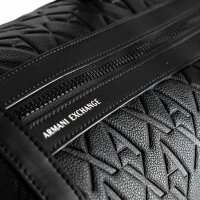 A|X ARMANI EXCHANGE mens weekender – Liam duffle, travel bag, 28x50x24cm (HxWxD) Black