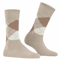 Burlington Damen Socken WHITBY 3er Pack - Kurzstrumpf, Rautenmuster, Onesize, 36-41 Beige/Braun 36-41