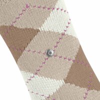 Burlington Damen Socken WHITBY 3er Pack - Kurzstrumpf, Rautenmuster, Onesize, 36-41 Beige/Braun 36-41