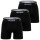 LACOSTE Herren Boxershorts, 3er Pack - Boxer Briefs, Cotton Stretch, Logobund Schwarz XL