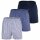 LACOSTE Herren Web-Boxershorts, 3er Pack - Unterwäsche, Baumwolle, Knopf, gemustert