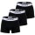 LACOSTE Herren Boxershorts, 3er Pack - Trunks, Casual, Cotton Stretch, Logobund Schwarz S