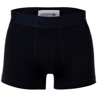 LACOSTE Herren Boxershorts, 3er Pack - Trunks, Casual, Cotton Stretch, Logobund Schwarz S