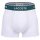 LACOSTE Herren Boxershorts, 3er Pack - Trunks, Casual, Cotton Stretch, Logobund Weiß S