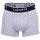 LACOSTE Herren Boxershorts, 3er Pack - Trunks, Casual, Cotton Stretch, Logobund Blau/Grau S
