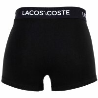LACOSTE Herren Boxershorts, 5er Pack - Trunks, Casual, Cotton Stretch, Logobund Schwarz/Pastell M