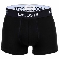 LACOSTE Mens Boxer Shorts, 5-pack - Trunks, Casual, Cotton Stretch, Logo waistband Black/Pastel M (Medium)