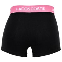 LACOSTE Mens Boxer Shorts, 5-pack - Trunks, Casual, Cotton Stretch, Logo waistband Black/Pastel M (Medium)