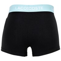 LACOSTE Mens Boxer Shorts, 5-pack - Trunks, Casual, Cotton Stretch, Logo waistband Black/Pastel M (Medium)